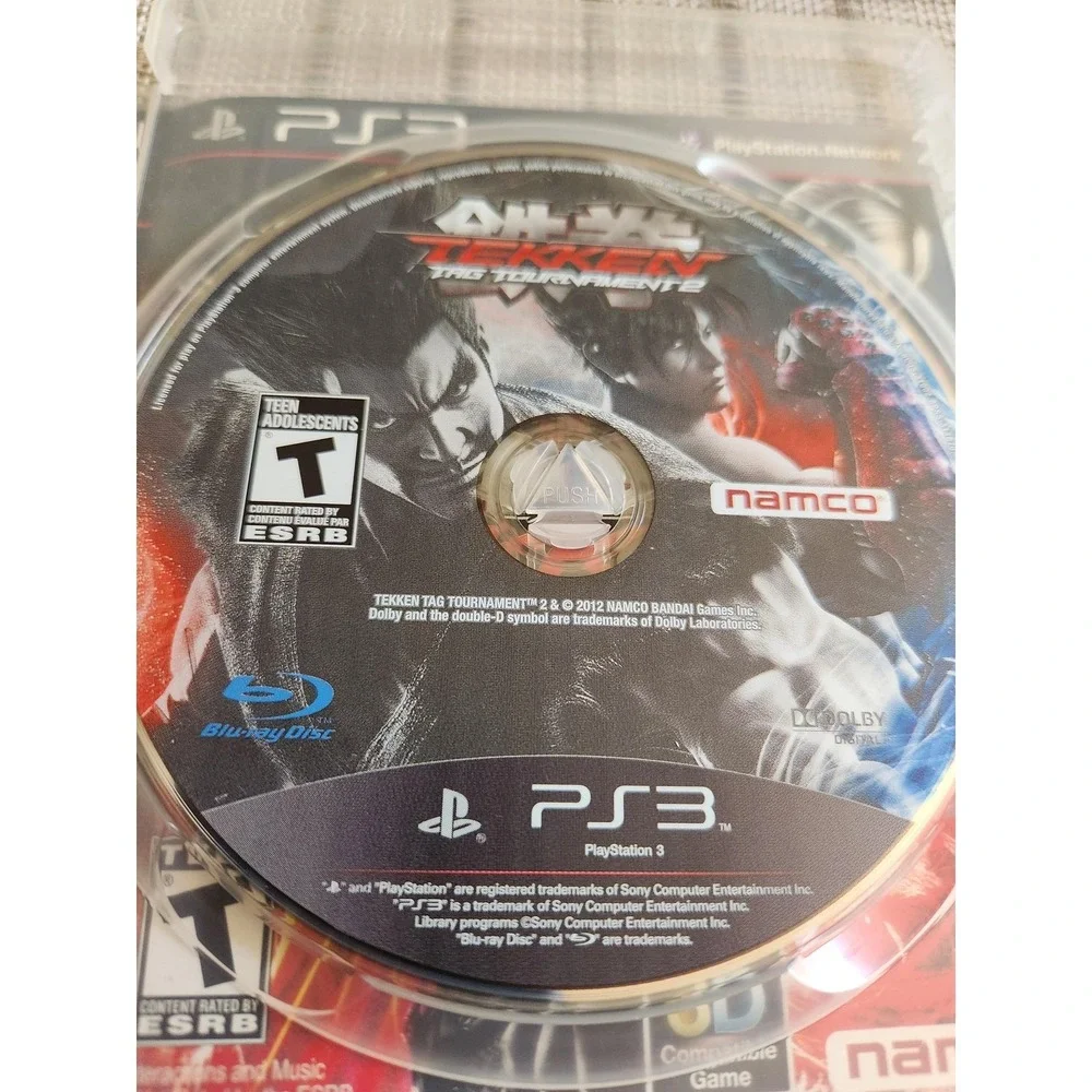 Tekken Tag Tournament 2 Sony PS3 Game Case Disc Namco T Rated Fighting NTSC